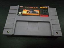 Super Nintendo TOPGEAR Cartridge Tested & Working.