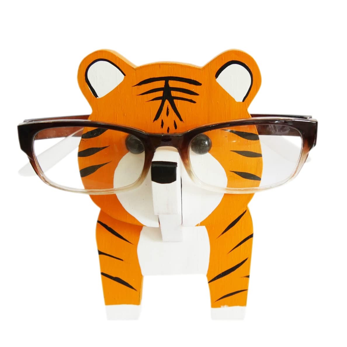 Handmade Wood Carved Animal Eyeglass Holder, Sunglasses Display Stand, Nights...