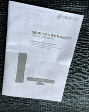 Xbox 360 S Kinect Manual Warranty ONLY Directions Instructions 2010 Guide EN ES