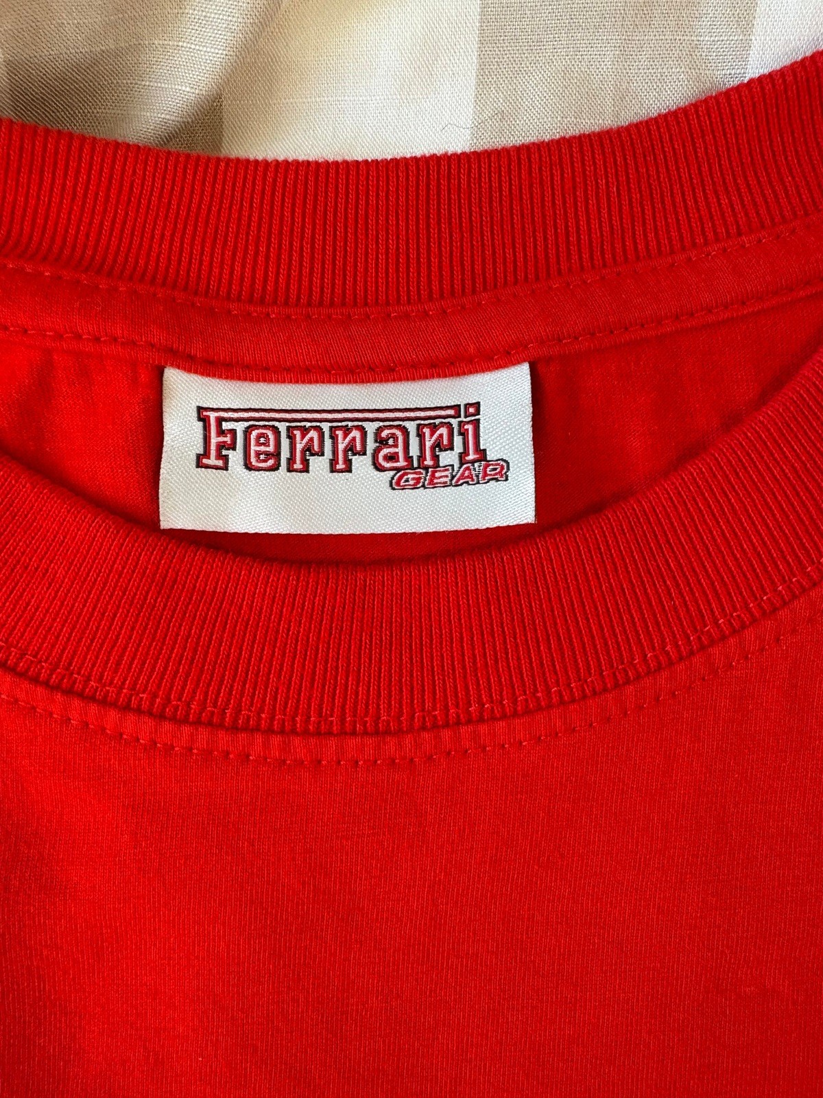 Vintage Ferrari Formula One F 1 Racing Logo T-Shirt Size L Y2K women’s image 4