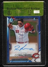 2021 Bowman Draft Chrome Pick Blue Refractor /150 Ruben Ibarra #CDA-RI Auto 1l2