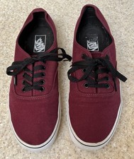 Vans Canvas Skater Trainers / Shoes. UK 8 Oxblood Red.  V Near Perfect Condition