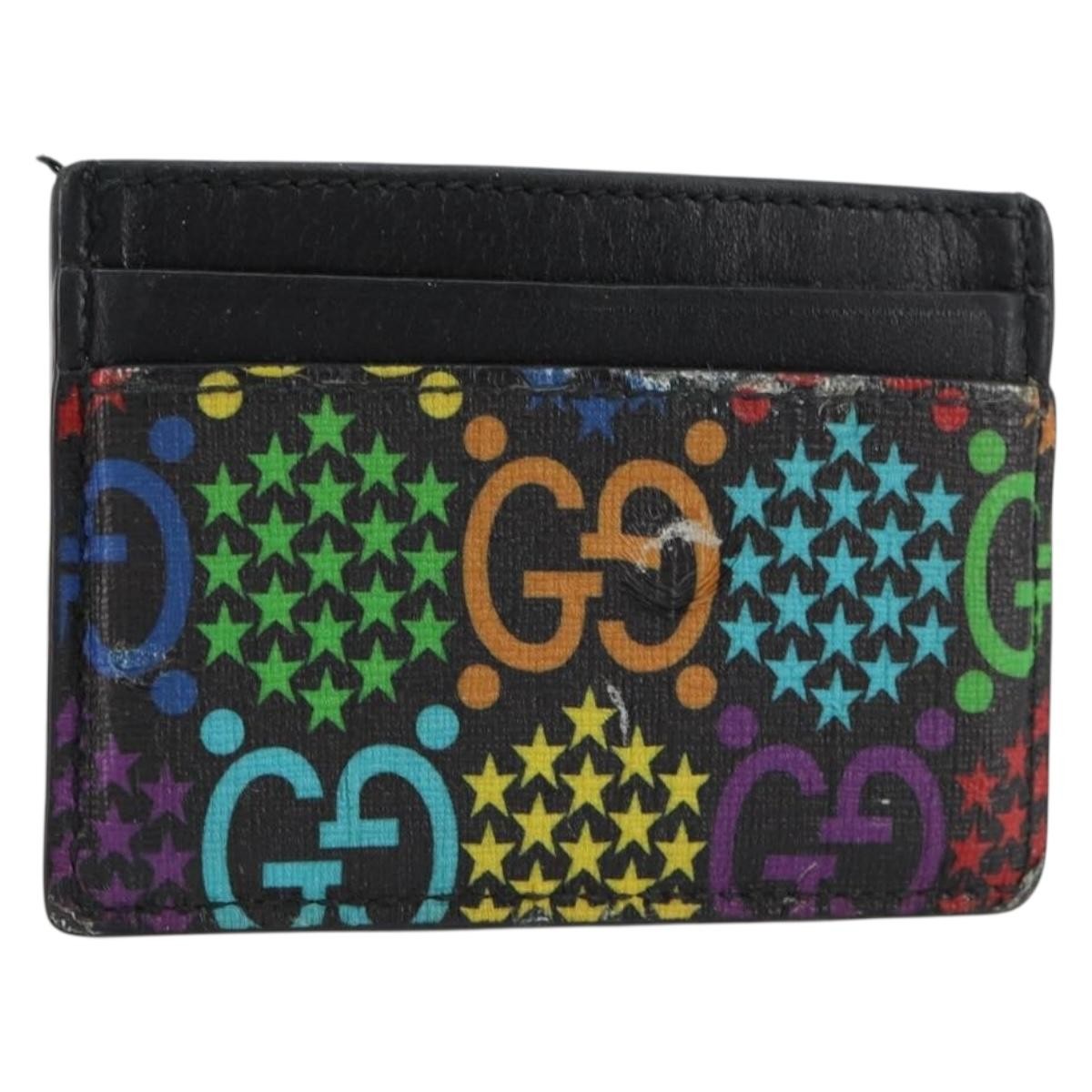 GUCCI GG Psychedelic Card Case Black 601098 Auth 152252 | eBay
