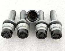 VW Bus T5 T6 T7 Satz Felgenschlösser für Serienfelgen M14x1,5 Kugelbund Schwarz