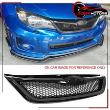 For 2011-2014 Subaru Impreza Wrxwrx Sti Honeycomb Front Upper Grill Gloss Black