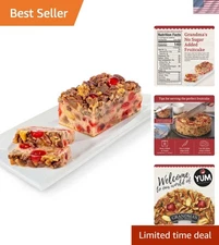 Handcrafted No Sugar Added Grandma's Fruitcake - Deliciously Fresh, 16 oz