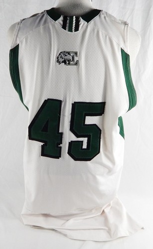2009-10 Eastern Michigan Eagles #45 Game Used White Jersey Basketball 48 088 - 第 2/5 張圖片
