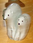 Murano Style POLAR BEAR & CUB, Glass Paperweight — photo 3