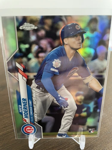 2020 Topps Chrome Nico Hoerner Rookie RC Refractor Parallel Serial /250