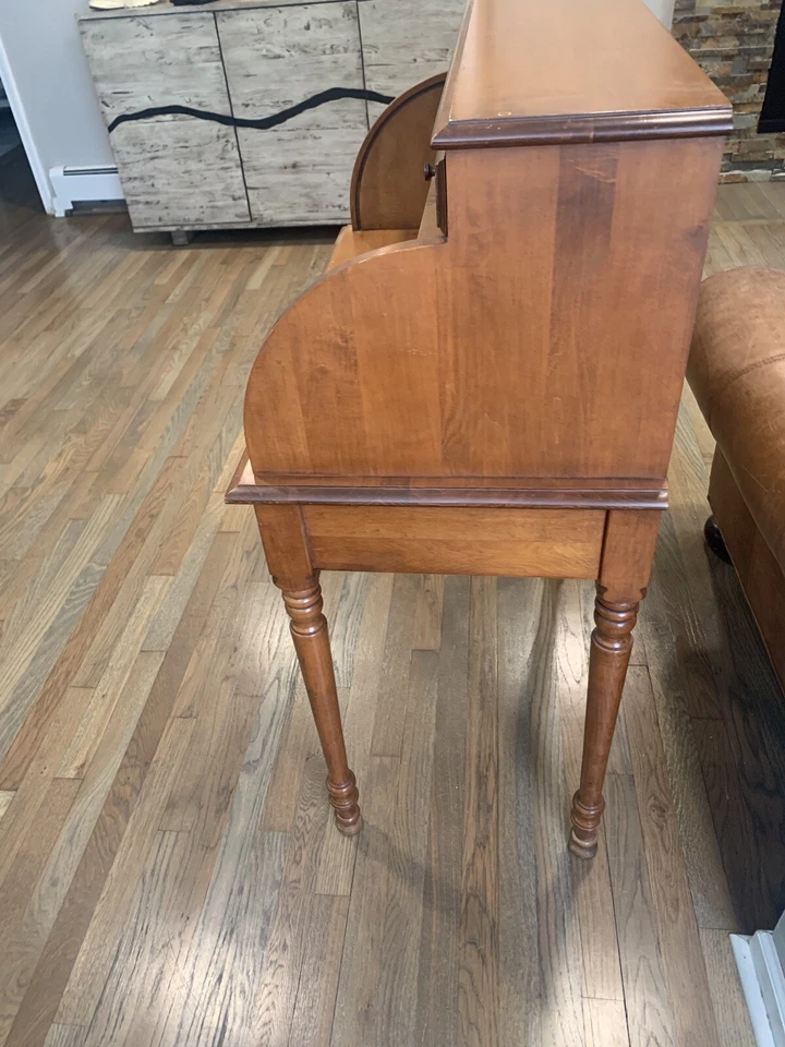 Tell City Chair Company Young Republic Roll Top Desk 877 Maple Andover Finish - Image 4 of 4