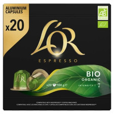 L'OR ESPRESSO BIO ORGANIC Intensité 7 - 20 capsules compatibles Nespresso
