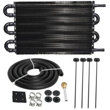 6 Pass 38 Inch 6an Hose Line End Automatic Engine Trans-mission Oil Cooler Kit