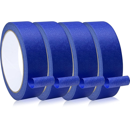 Blue Painters Tape Masking Tapes Premium Painter's Tape (88yd=4Rolls*0.94in*22yd - Picture 8 of 11