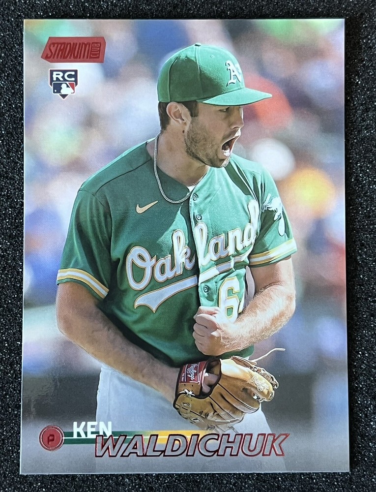 Ken Waldichuk 2023 Topps Stadium Club #141 Red Foil Rookie RC Oakland Athletics