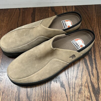 Sorel Adirondack Mule Men’s Slip On Size 9 Tan Leather Shoes NM4151-208 Sorel Adirondack Mule Men main image 2