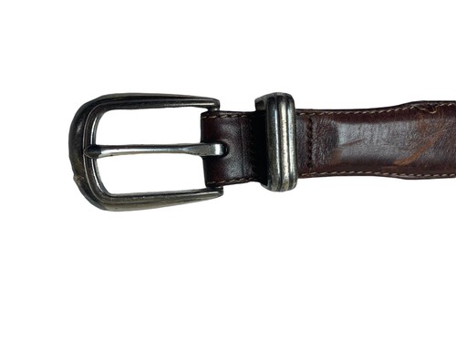 Onyx by Brighton Black & Brown Leather Golf Belt Mens 44 Concho READ Condition - Picture 7 of 12