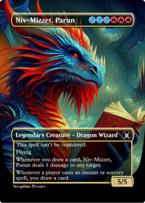 Niv-Mizzet, Parun - High Quality Altered Art Custom Cards