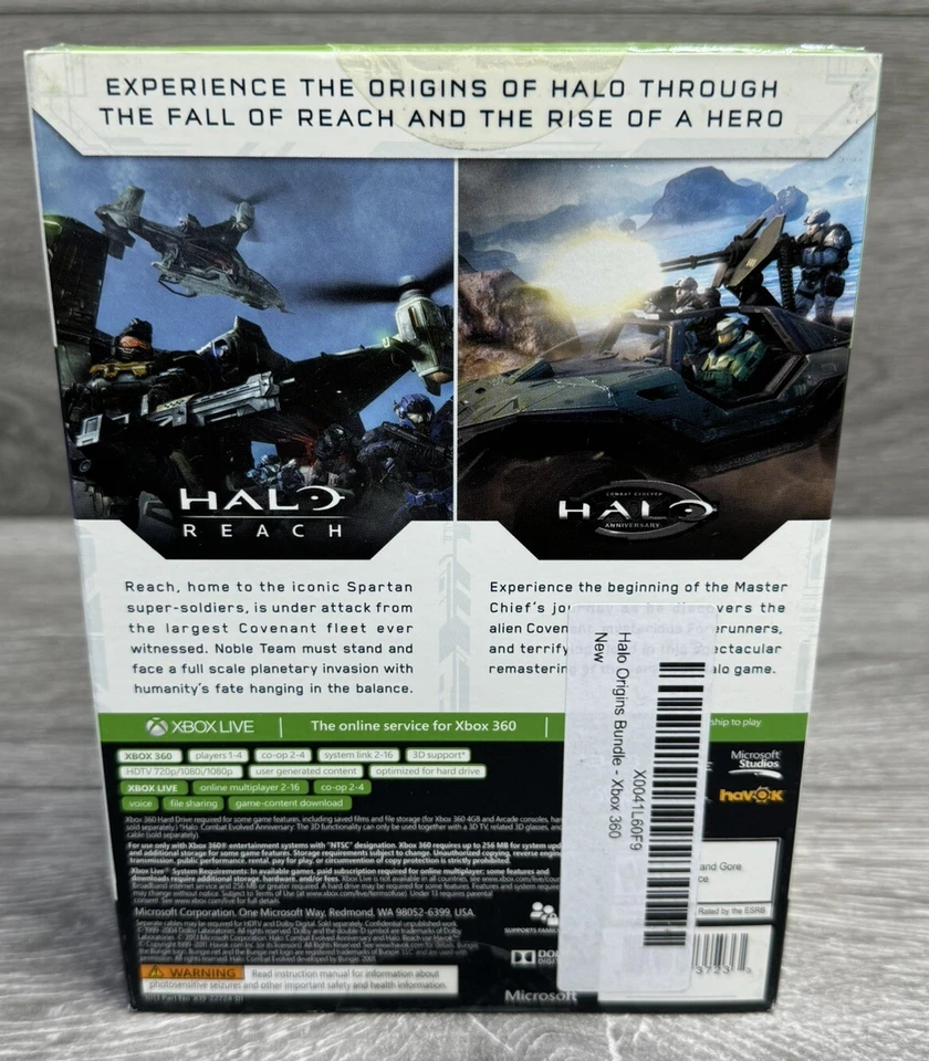 Halo Origins Bundle Xbox 360 Anniversary Edition Combat Evolved & Reach SEALED. - Image 2 of 4