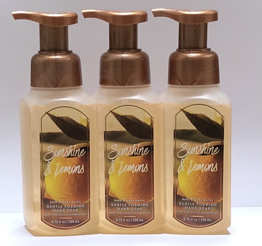 BATH BODY WORKS SUNSHINE LEMONS GENTLE FOAMING HAND SOAP
