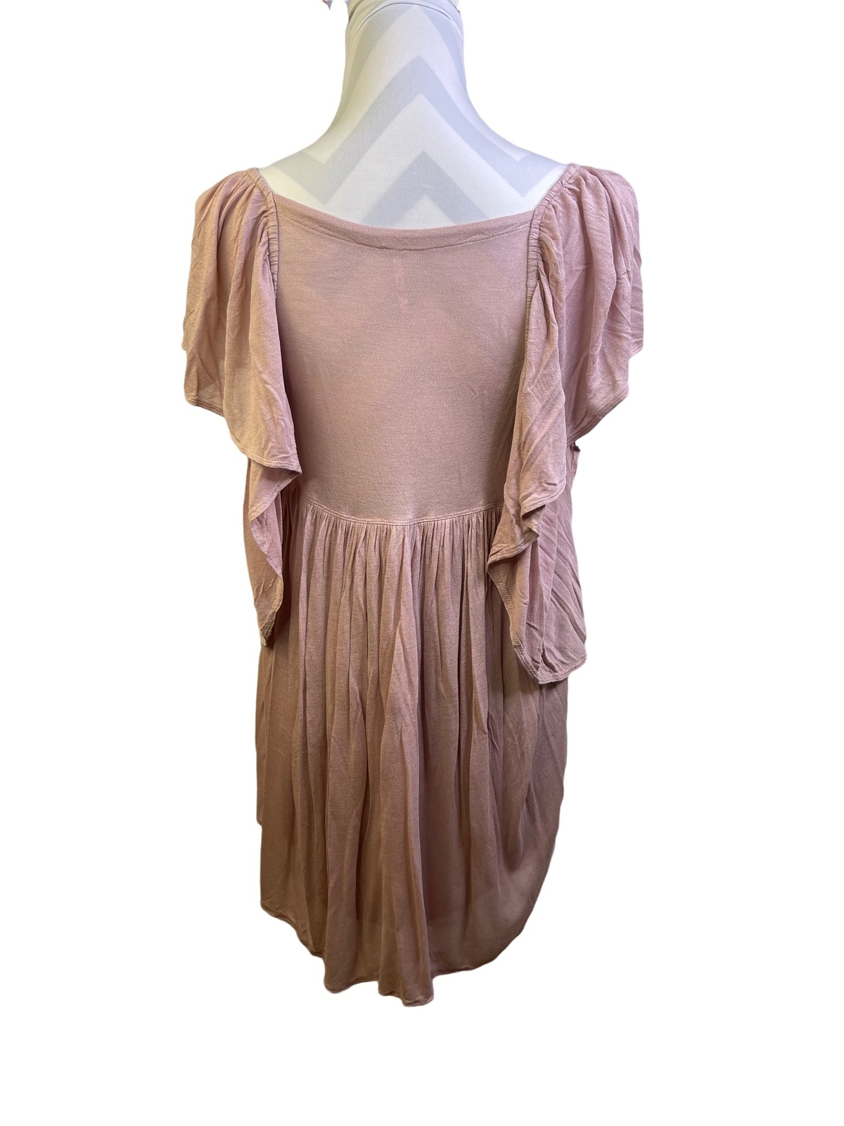 Free People Peasant Blouse Large Blush Pink Solid 1… Gem