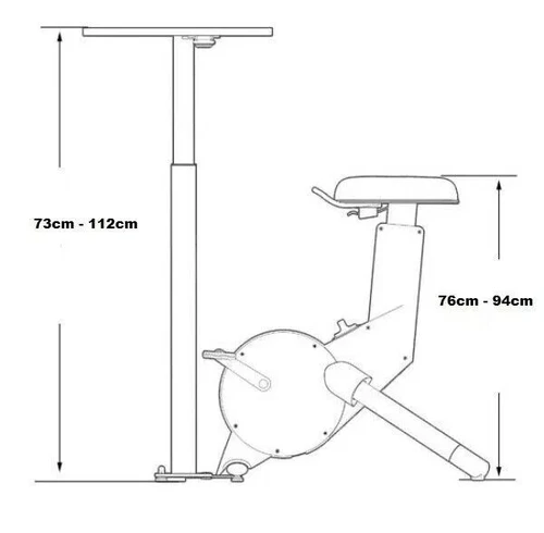 NEW Computer Home Work Desk Fit Student or Adult Exercise Elliptical Bike - Picture 4 of 11