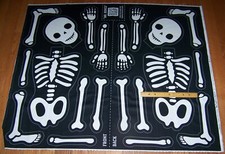 Riley Blake MR BONES SKELETON Panel 100 Cotton Fabric HALLOWEEN