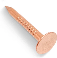 1 Inch Copper Nails Roofing Finish 100 Nails - Solid Pure Copper Slate Spikes Fl