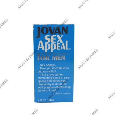 SEX APPEAL by jovan 4oz (118ml) aftershave men | eBay