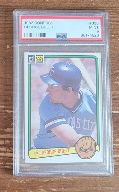 1983 Donruss #338 George Brett PSA 9 Kansas City Royals