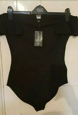 Quiz clothing black bodysuit brand new without tags