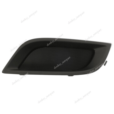 Left Driver Side Fog Light Bezel For 2010-2011 Mazda 3 - Black Plastic Replacement