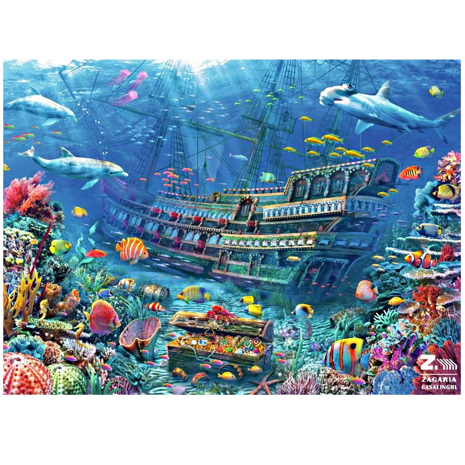 RAVENSBURGER PUZZLE SCOPERTA SUBACQUEA NAVE 200 Pz PER BAMBINI + 8 ANNI  - Immagine 2 di 2