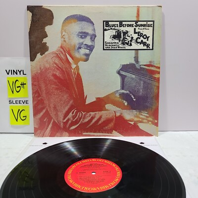 Leeroy Carr Blues Before Sunrise LP Columbia 1971 VG++ Vinyl Blues Piano #X02