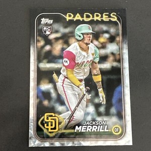 2024 Topps Update Series- Silver Crackle Foil Board  #US210 Jackson Merrill (RC)