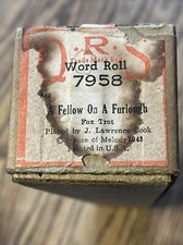 QRS Player Piano Word Roll 7958 Fellow On A Furlough Fox Trot J. Lawrence Cook