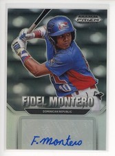 2022 Panini Prizm Draft Picks Autographs #29 Fidel Montero Auto Dominican Replic