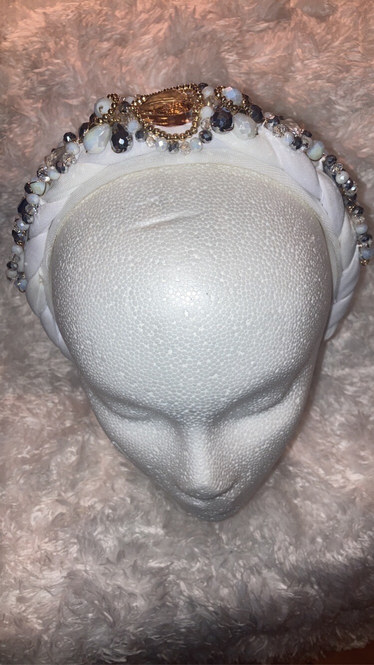 Diadema Cristal Checo Hechas Mano En México Blanca Única