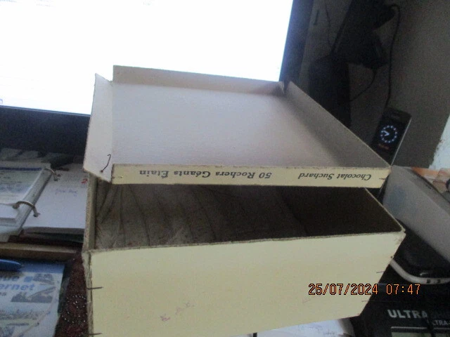 boite chocolat suchard carton 50 rochers geants etain - Photo 2/2