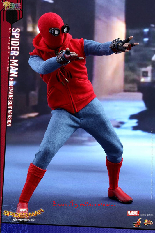 SPIDER-MAN HOMEMADE SUIT hot toys 開封美品 Flame Studio Your Friendly Neighborhood Spider-Man