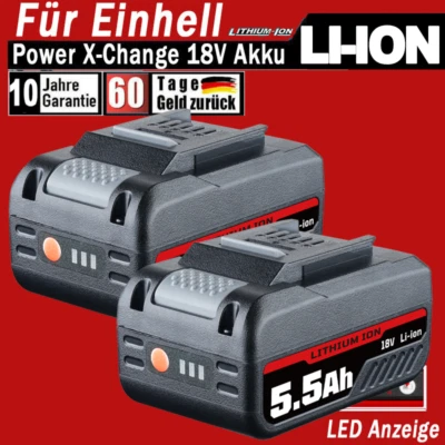 MARKENLOS 1/6X 5,5Ah Ersatzakku 18V Für Einhell Akku Power X-Change Werkzeug Lithium PXC