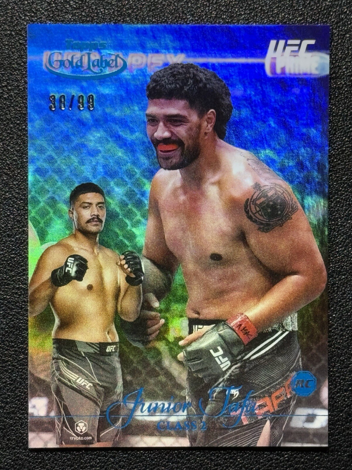 2024 Topps Gold Label UFC Junior Tafa RC Rookie #33 Class 3 Blue 38 /99