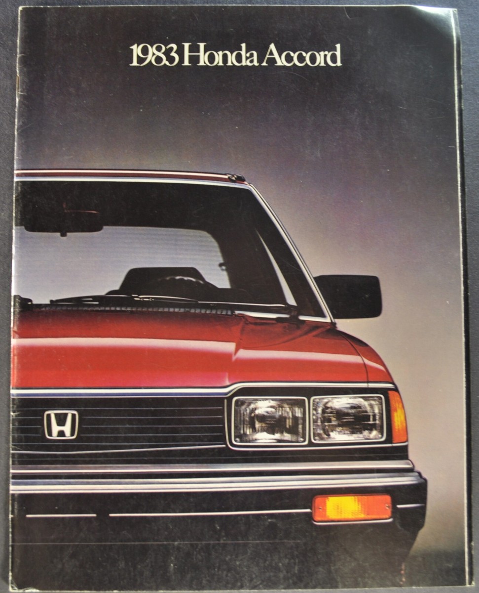 1983 Honda Accord 22pg Catalog Brochure LX Hatchback Sedan