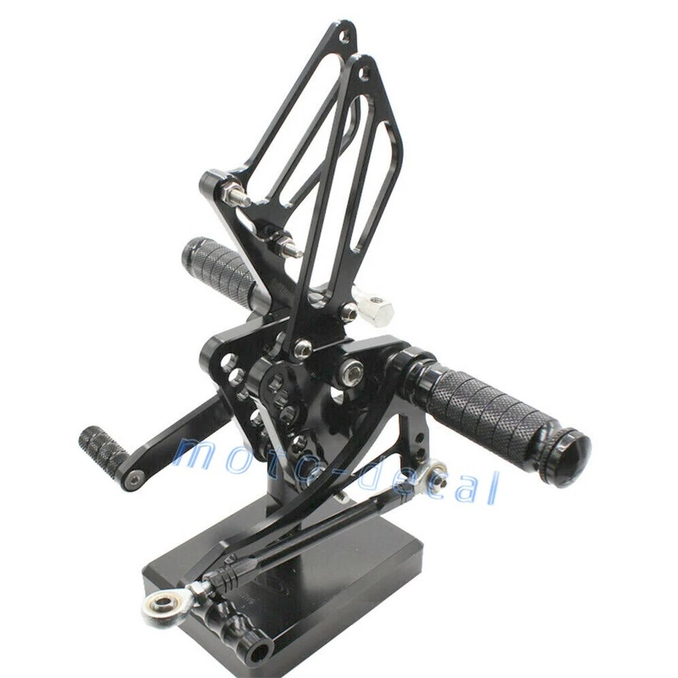 Juego de reposapiés trasero CNC para Suzuki 2006 GSXR 1000 GSXR1000 juego trasero negro Foto 3 de 4