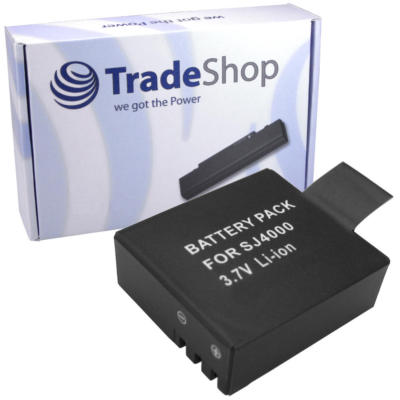 TradeShop Premium AKKU 900mAh für Sjcam M10 SJ4000 SJ5000 SJ6000
