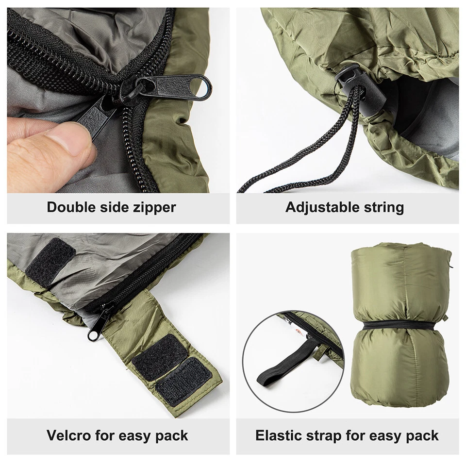Winter Sleeping Bag for Adult Cold Weather Camping Hunting Single Sleeping Bag - Image 4 of 4