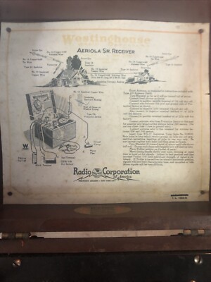 Vintage 1920's RCA Westinghouse Aeriola Sr. Radio Receiver - Radio