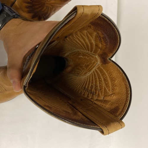 Boulet Cowboy Cowgirl Leather Boots Indian Embroidery Size UK 9 - Picture 13 of 14