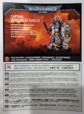 Captain With Relic Shield Space Marines Warhammer 40K