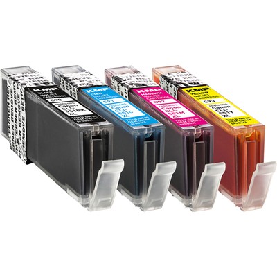 KMP Tintenpatrone für Canon CLI551CXL, CLI551MXL, CLI551YXL Multipack