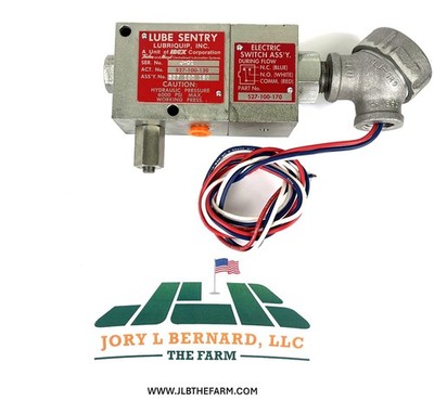 LUBRIQUIP, LUBE SENTRY, MODEL 527-100-180, ELECTRIC SWITCH ASSY, 6000PSI, NEW